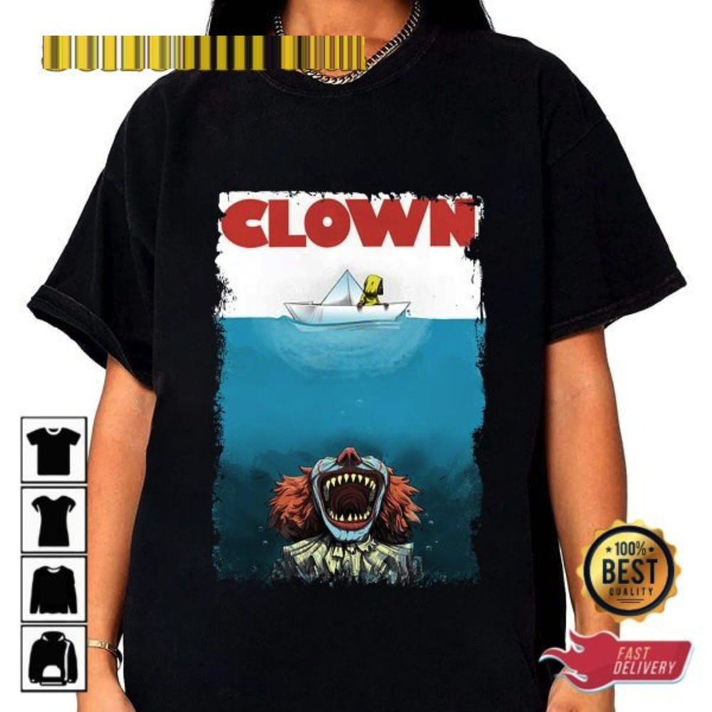 Jaw Clown Halloween It Clown Horror Movie Pennywise Unisex Tshirt